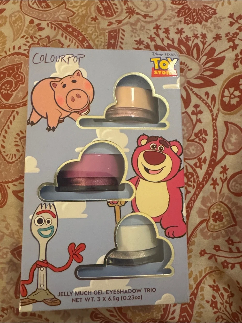 ColourPop Toy Story Jelly Much Gel Eyeshadow Trio - Pink, Peach, White